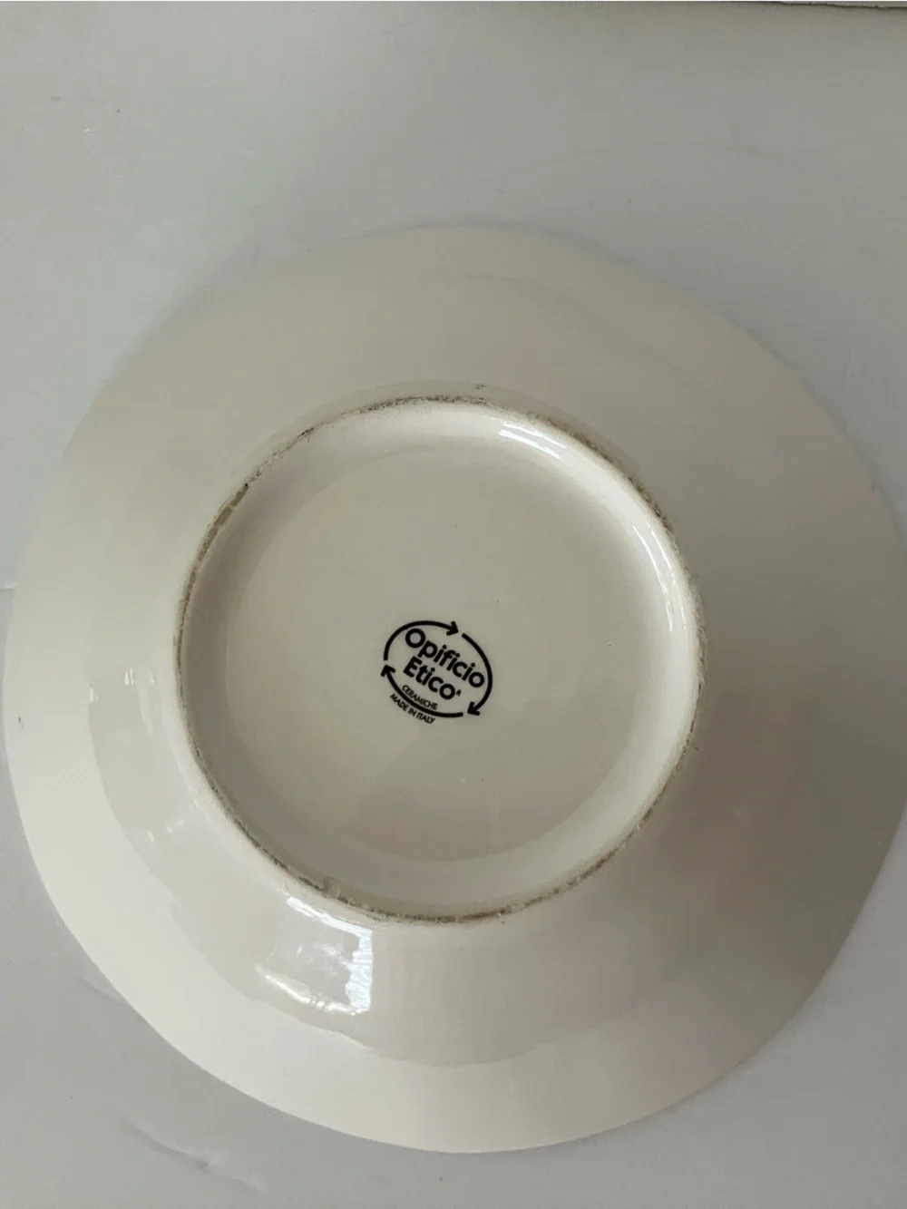Ceramics Cuore “Seaside Village” Postcard Pasta Serving Bowl